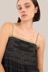 Top in cotton voile with thin adjustable straps